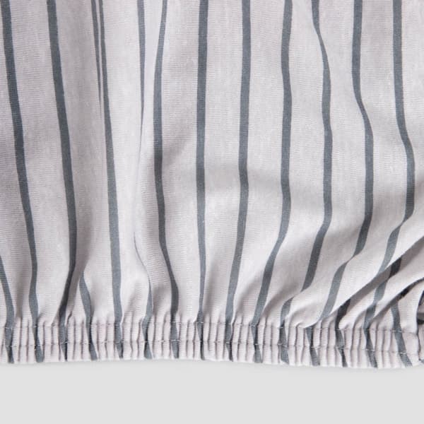 arkki | RANDER | harmaa raidallinen jersey | 90x200cm | 740695