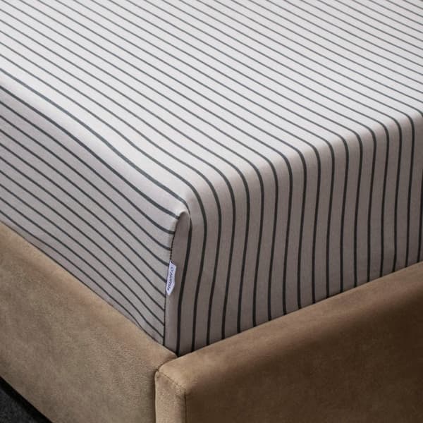 arkki | RANDER | harmaa raidallinen jersey | 90x200cm | 740695