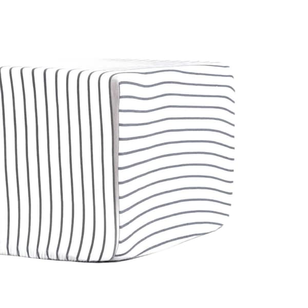 arkki | RANDER | harmaa raidallinen jersey | 90x200cm | 740695