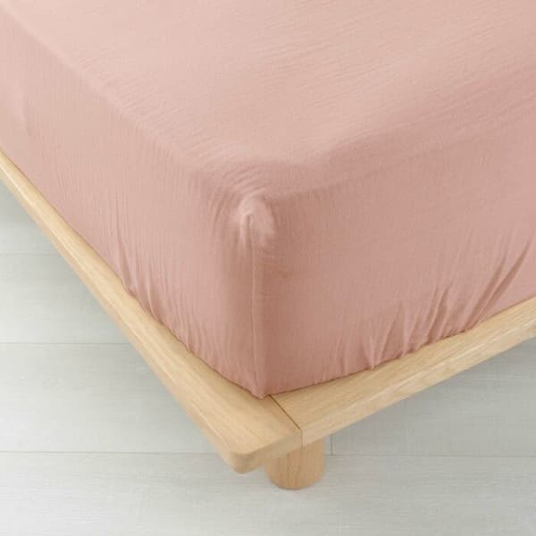 Drap housse 2 personer 160 x 200 cm dubbel gauze bomull 57 trådar Angelia Rose