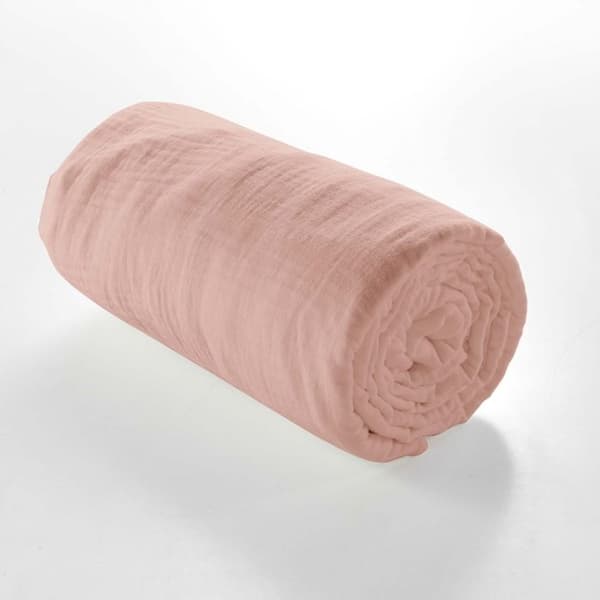 Drap housse 2 personer 140 x 190 cm dubbelgaze bomull 57 trådar Angelia Rose