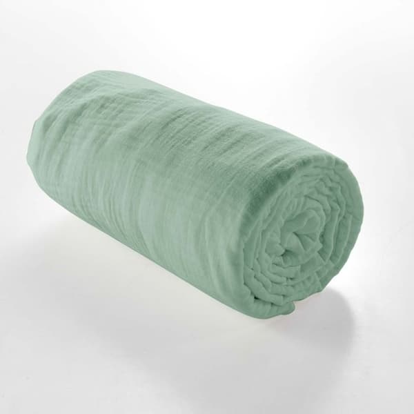 Drap housse 2 personer 140 x 190 cm dubbelgasat bomull 57 trådar Angelia Salvia