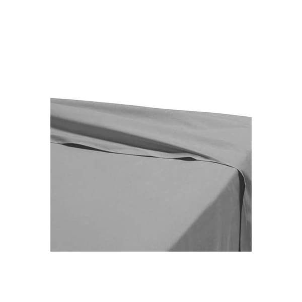 Platt lakan - 180 x 290 cm - 100% bomull - 57 trådar - Frankrike - Svart