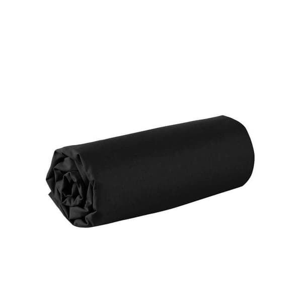 Lakan - 160 x 200 cm - 100 % bomull - 57 trådar - Tillverkad i Frankrike - Svart