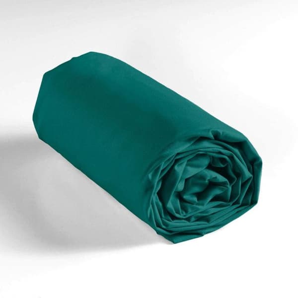 Draps hus 180x200 cm - Huv 30 cm - 100% bomull - Smaragd