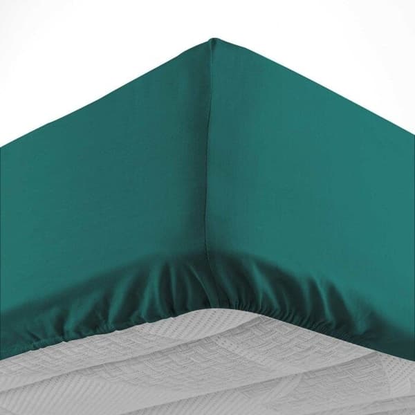 Draps hus 180x200 cm - Huv 30 cm - 100% bomull - Smaragd