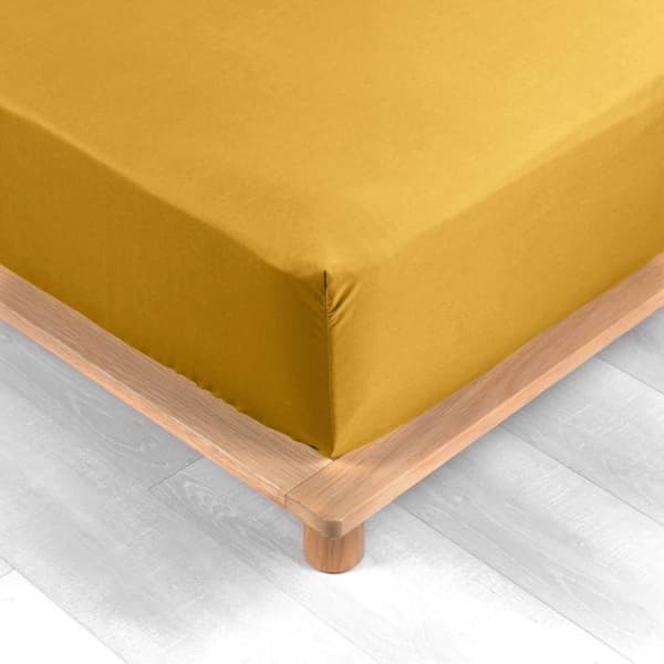 Utdragsskydd - Percale - Gul - 90x190 cm - Huvud 30 cm - 100% bomull