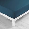 Miniatyrbild 4 av 6: Drap housse 180x200 cm - DOUCEUR D'INTERIEUR - 100% bomull - Blå