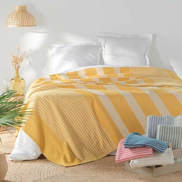 Duvetöverdrag 1 person 180 x 220 cm bomull/polyester vävd adele Curry