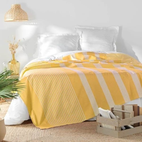 Duvetöverdrag 1 person 180 x 220 cm bomull/polyester vävd adele Curry