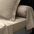 Miniatyrbild 3 av 6: Drap hus 160x200 cm - Percale 100% bomull - Sänggavel 30 cm - Sand - INNEMJUKHET