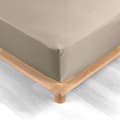 Miniatyrbild 1 av 6: Drap hus 160x200 cm - Percale 100% bomull - Sänggavel 30 cm - Sand - INNEMJUKHET