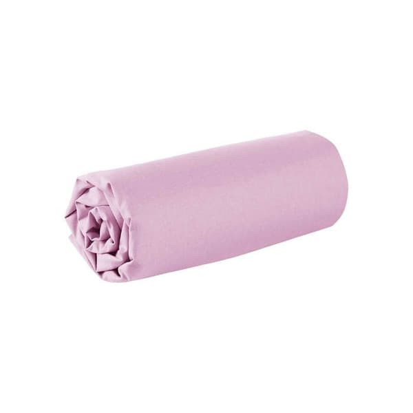 Drap housse - Tillverkat i Frankrike - 180 x 200 cm - 100% bomull - 57 trådar - Plommon