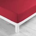Miniatyrbild 4 av 6: Drap housse 180x200 cm - Bonnet 30 cm - 100% bomull - Bordeaux