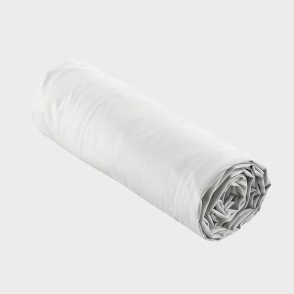 Bäddset - Percale - 180x200 cm - Madrasöverdrag 30 cm - 100% bomull - Vit