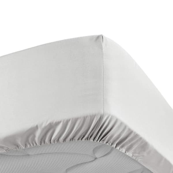 Bäddset - Percale - 180x200 cm - Madrasöverdrag 30 cm - 100% bomull - Vit
