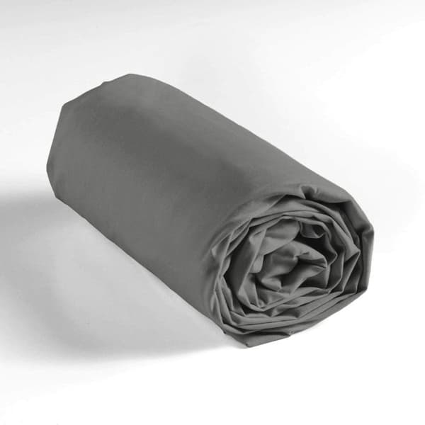 Draps för säng 160x200 cm - Muff 30 cm - 100% bomull - Antracit