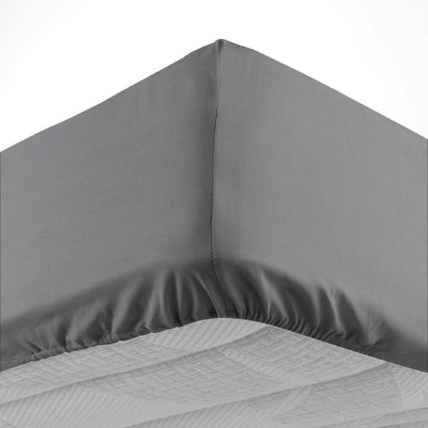 Draps för säng 160x200 cm - Muff 30 cm - 100% bomull - Antracit