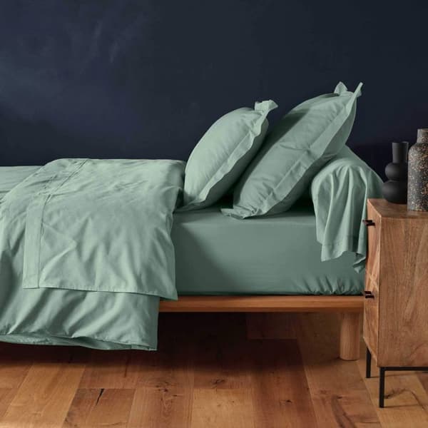 Drap hus 160x200 cm - 100% bomull - Salvia - INRE KISSERÖR