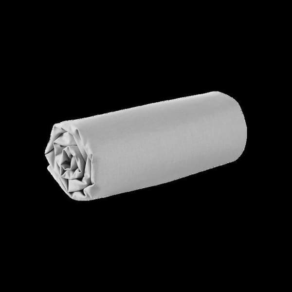Drap housse - Tillverkat i Frankrike - 150 x 190 cm - 100% bomull - 57 trådar - Grå