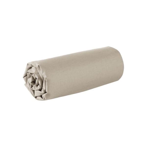 Lakan - TILLVERKAD I FRANKRIKE - 200 x 200 cm - 100 % bomull - 57 trådar - Beige - Enfärgad