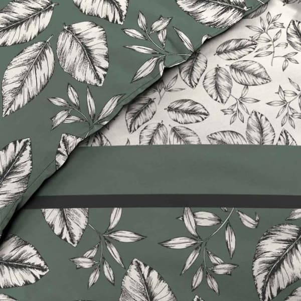 Sängkläder Set 3 Delar - Paris Pris - Marjolaine - 240x220cm - Kaki - Allover Tryck