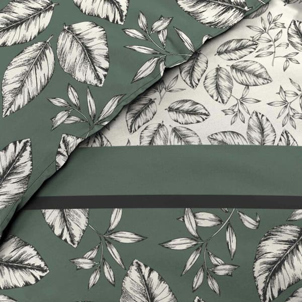 Sängkläder Set 3 Delar - Paris Pris - Marjolaine - 240x220cm - Kaki - Allover Tryck