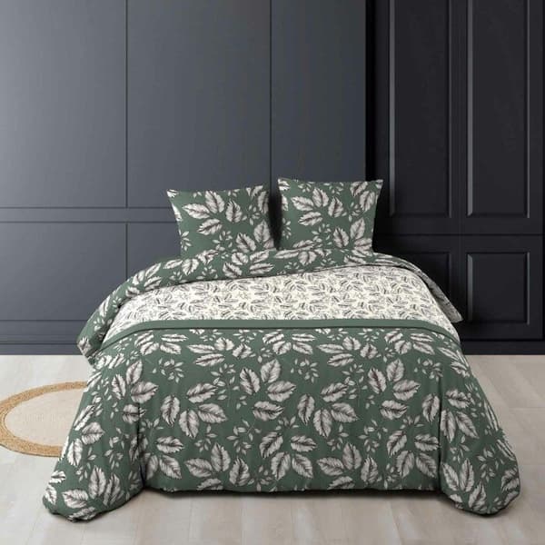 Sängkläder Set 3 Delar - Paris Pris - Marjolaine - 240x220cm - Kaki - Allover Tryck