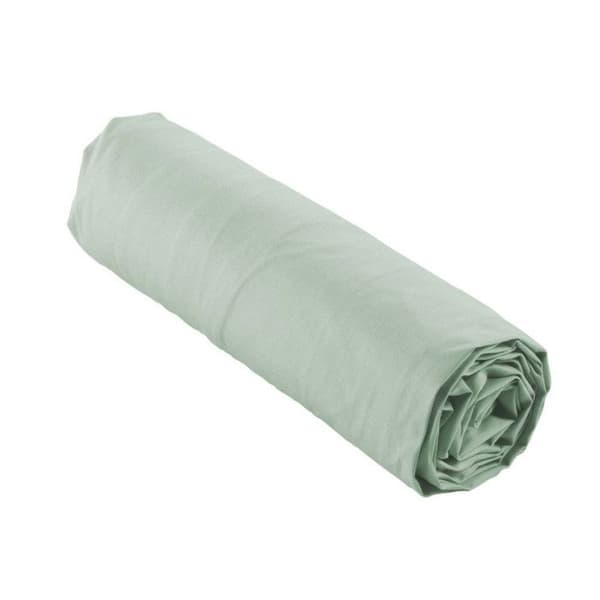 Drap Housse "Percaline" 180x200cm Salvia