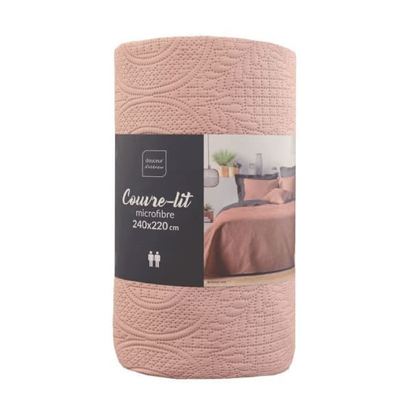 Kuddfodral Matelassé "Romane" 220x240cm Rosa