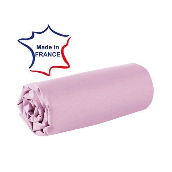 Drap hus - Tillverkad i Frankrike - 160 x 200 cm - 100% bomull - 57 trådar - Rosa