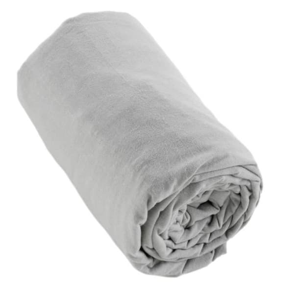 Drap hus flanell 100% bomull 160 x 200 cm CANDICE färg Brume