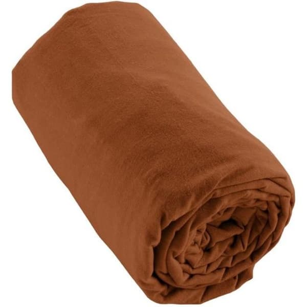 Drap housse flanell 100% bomull 90 x 190 cm CANDICE färg Tomette