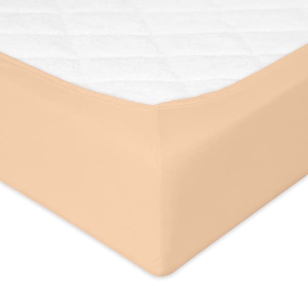 Jerseylagen PREMIUM med elastik 90x190, 90x200x30, mørk beige_16, MATEX