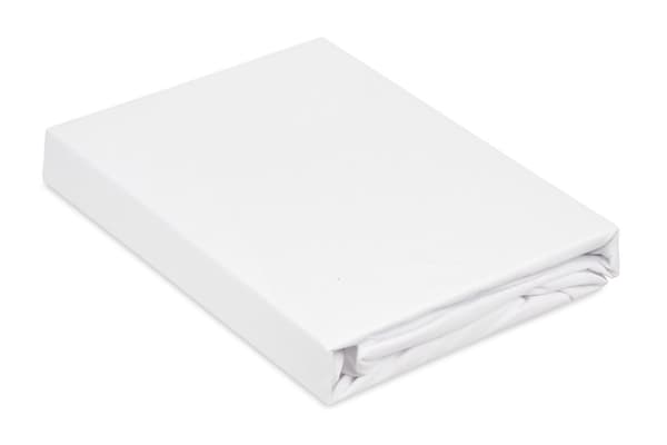Jerseylakan PREMIUM med resår 150x190, 160x200x30, vit_01, MATEX
