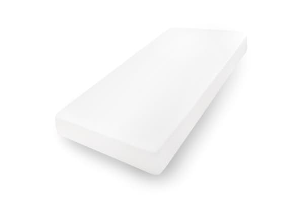 Jerseylakan PREMIUM med resår 150x190, 160x200x30, vit_01, MATEX