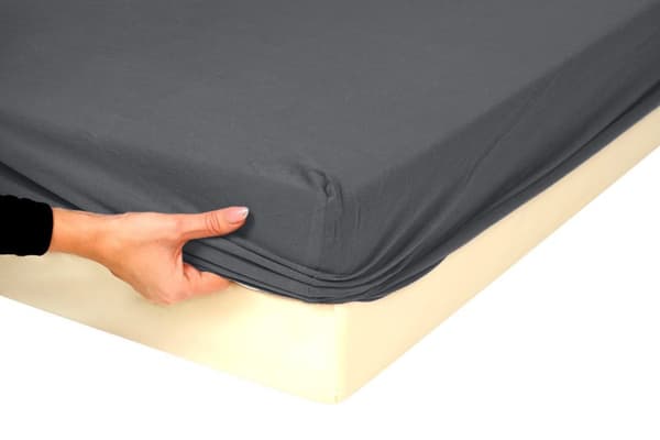 PREMIUM jerseyarkki elastisella 180x190, 180x200x30, grafiitti_45, MATEX