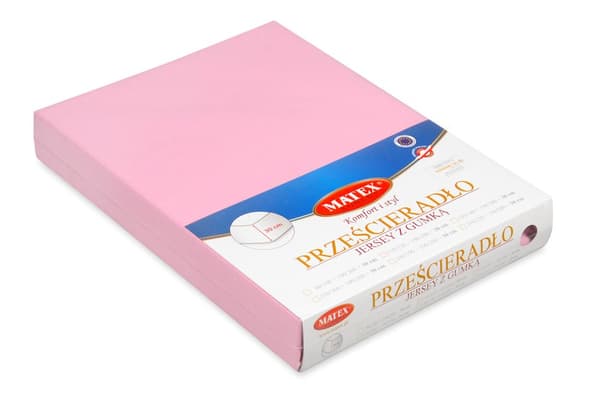 Jerseylagen PREMIUM med elastik 190x210, 200x220x30, pink_10, MATEX