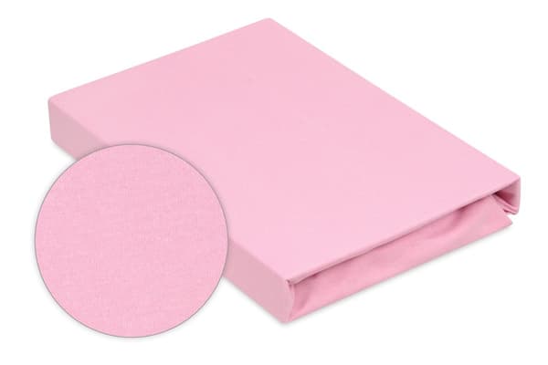Jerseylagen PREMIUM med elastik 190x210, 200x220x30, pink_10, MATEX