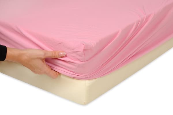 Jerseylagen PREMIUM med elastik 190x210, 200x220x30, pink_10, MATEX