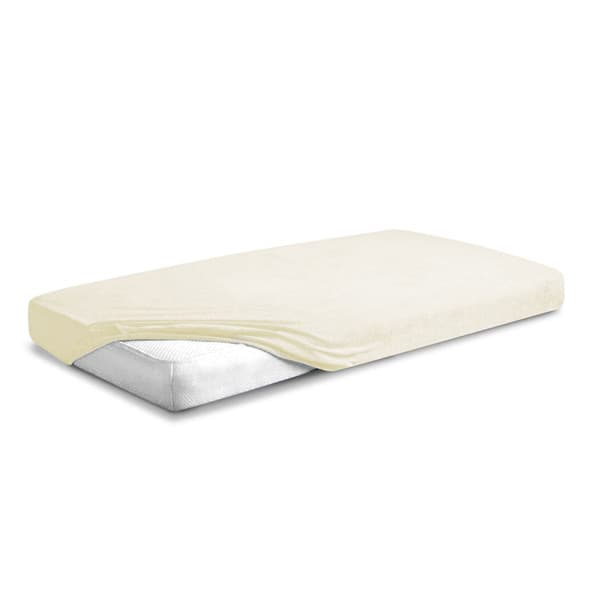 FROTTE PREMIUM lakan 110x190, 120x200x20, ecru_02, MATEX