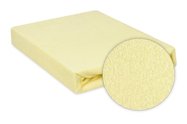 TERRY PREMIUM lakan med resår 110x190, 120x200x20, cream_03, MATEX