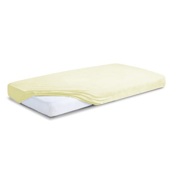 TERRY PREMIUM lakan med resår 110x190, 120x200x20, cream_03, MATEX