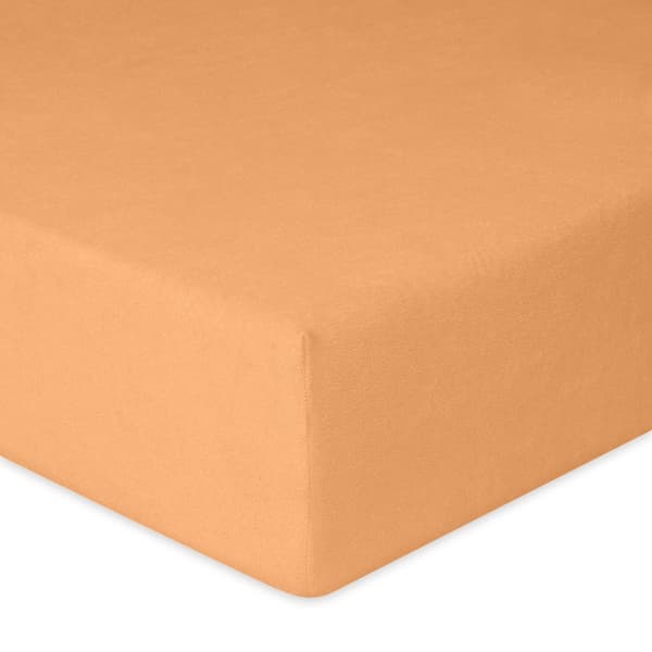 TERRY PREMIUM lagen med elastik 130x190, 140x200x20, orange_08, MATEX