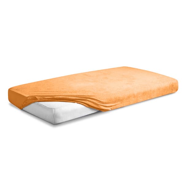 TERRY PREMIUM -arkki joustavalla 130x190, 140x200x20, oranssi_08, MATEX