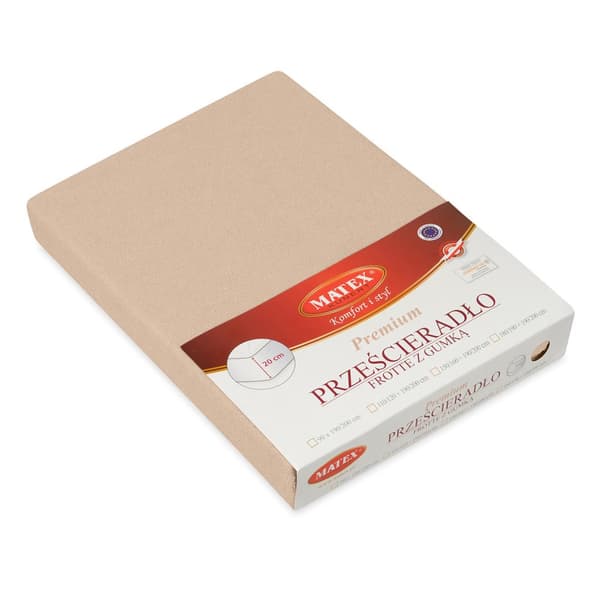 FROTTE PREMIUM istuva lakana 130x190, 140x200x20 tumma beige_16 MATEX
