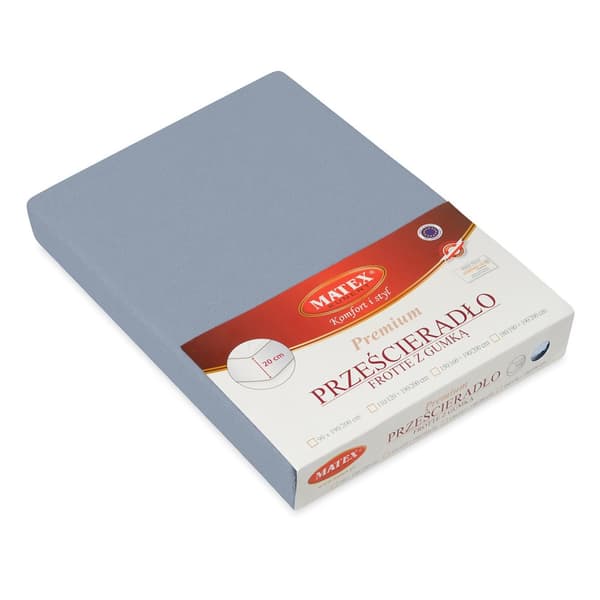 FROTTE PREMIUM sovitettu lakana 150x190, 160x200x20, tummanharmaa_44, MATEX