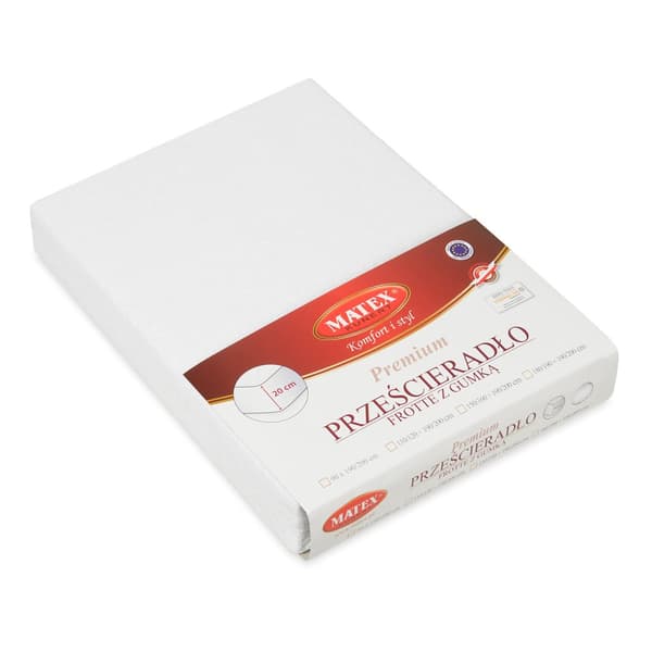 FROTTE PREMIUM lakan 180x190, 180x200x20, vit_01, MATEX