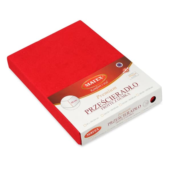 FROTTE PREMIUM istuva lakana 180x190, 180x200x20, punainen_14, MATEX