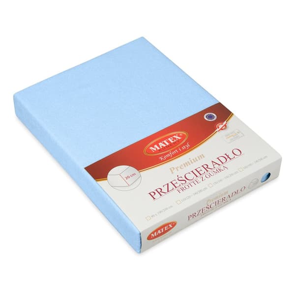 FROTTE PREMIUM istuva lakana 180x190, 180x200x20, vaaleansininen_24, MATEX